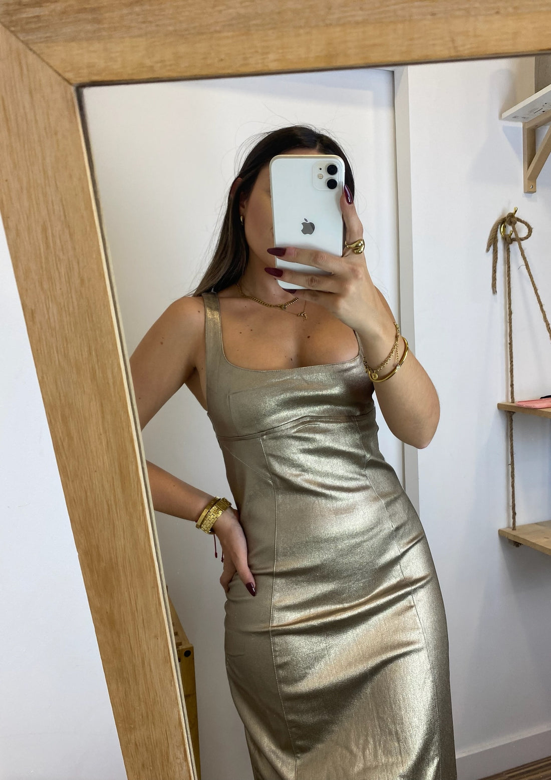 VESTIDO COBRE