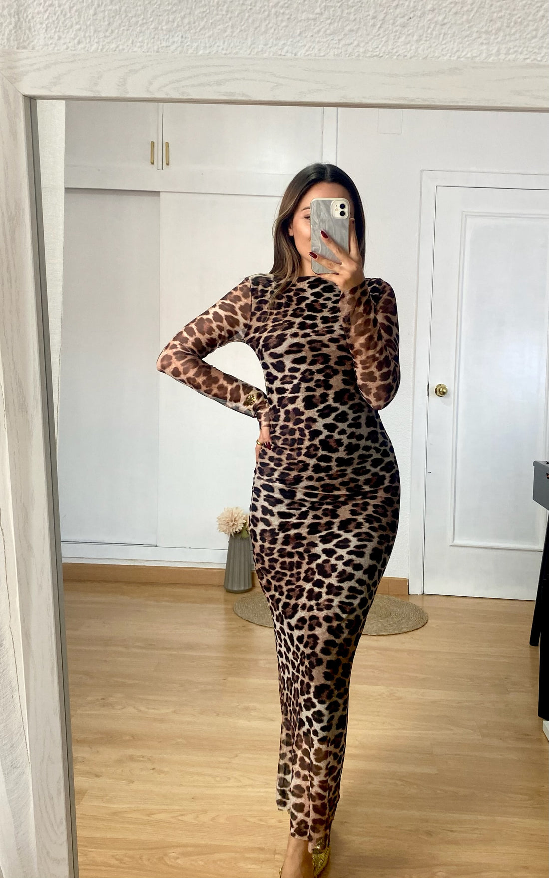 VESTIDO TUL LEOPARDO